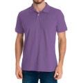 Camisa polo lilás lisa