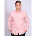 Camisa manga longa de linho misto nude