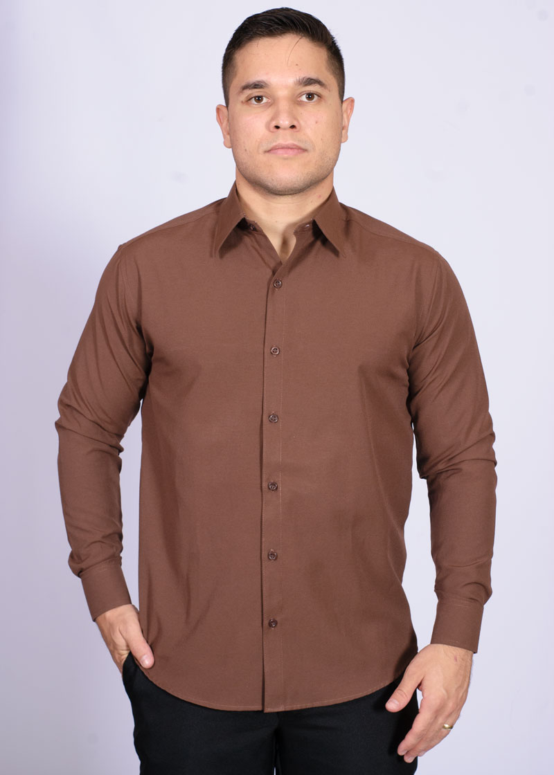 Camisa fashion masculina social manga longa