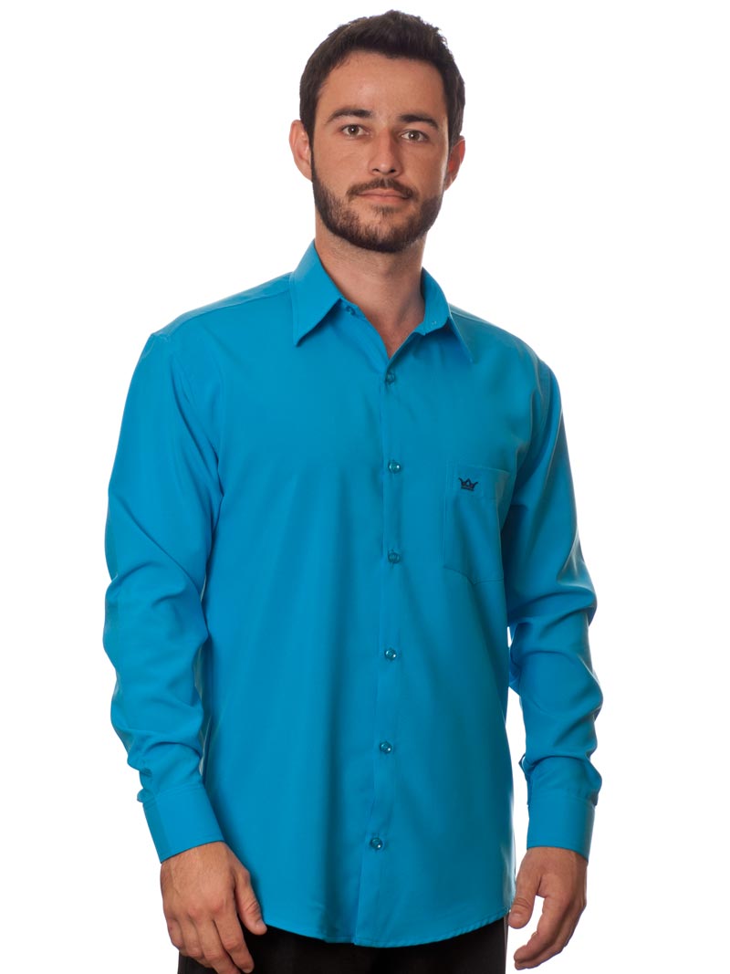 Azul turquesa camisa sale